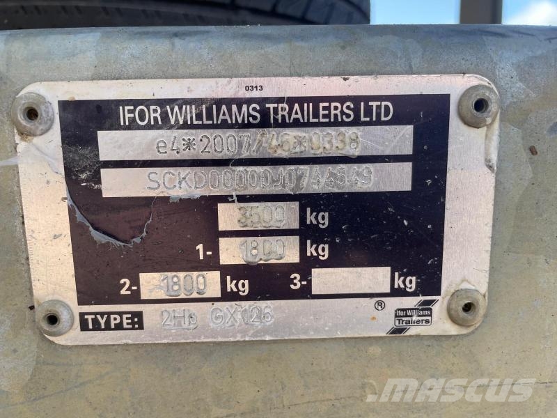Ifor Williams GX126 Remorque porte engin