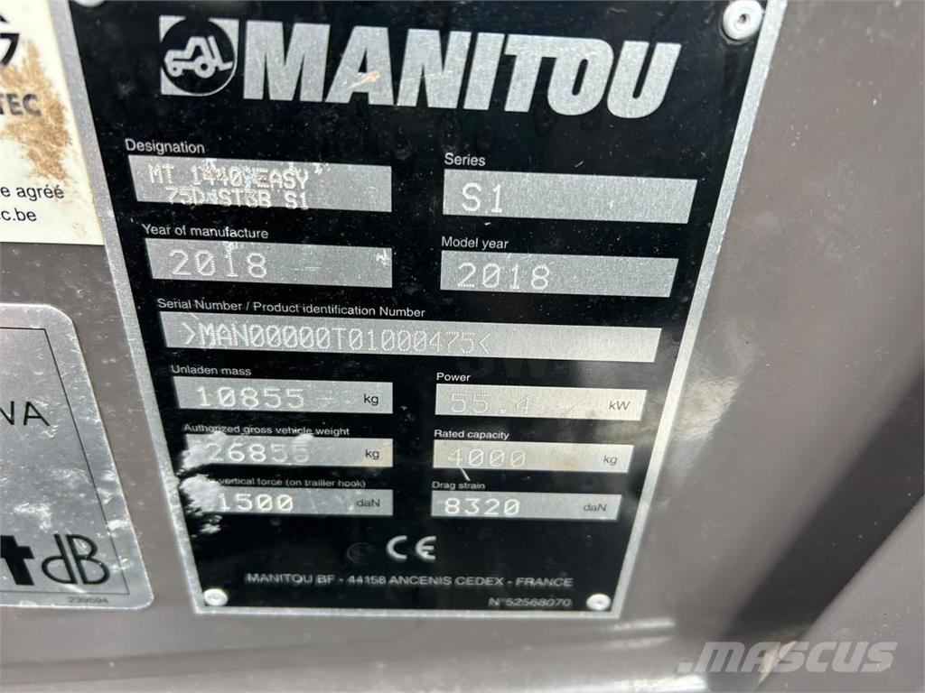 Manitou MT1440 Telescopic handlers