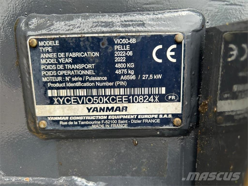 Yanmar VIO50 Mini Escavadoras <7t