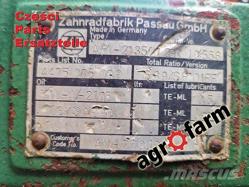 John Deere Front axle John Deere 6300 Transmisija
