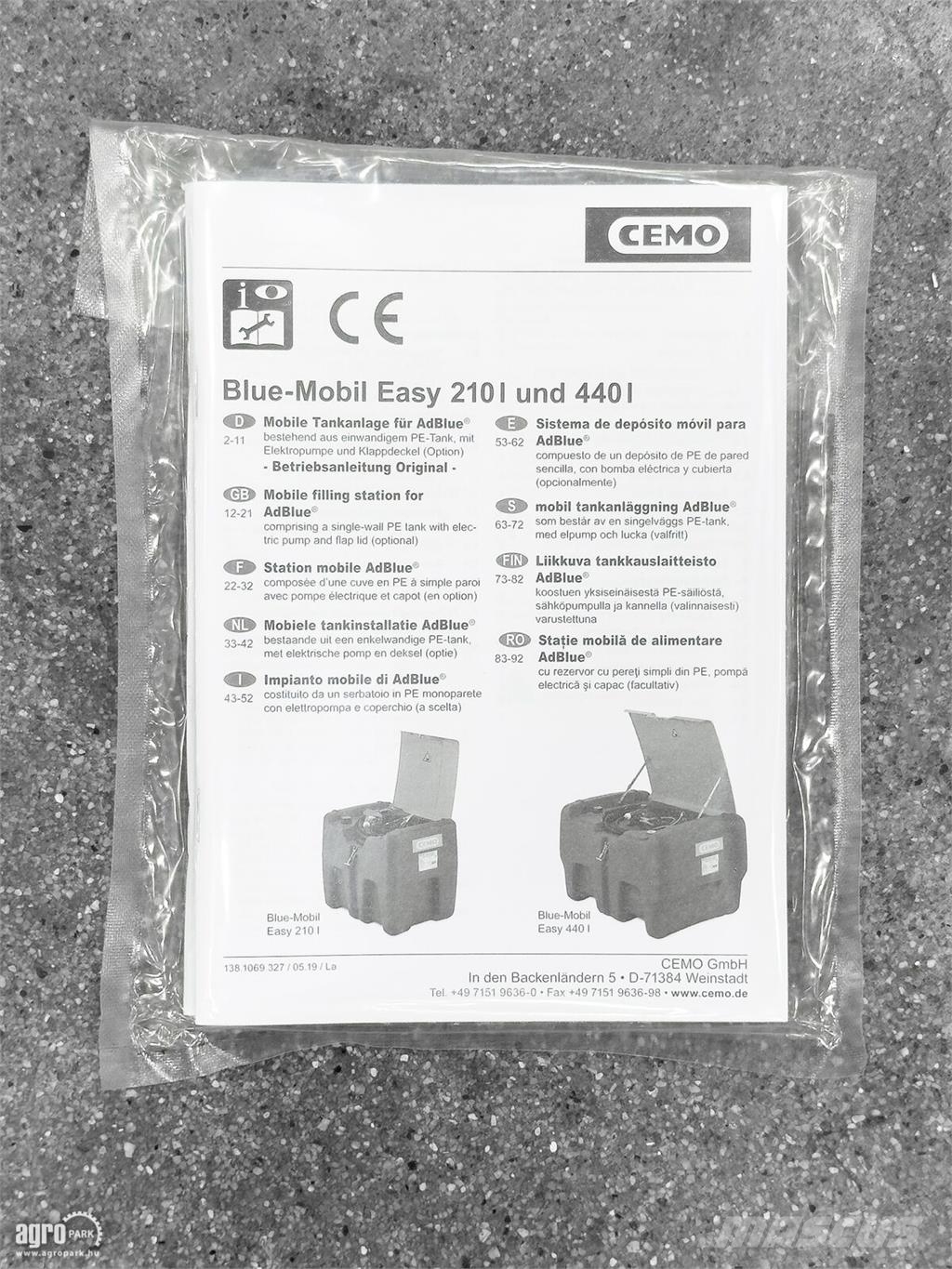 Cemo 210 literes szállítható AdBlue tartály 儲存用貨櫃