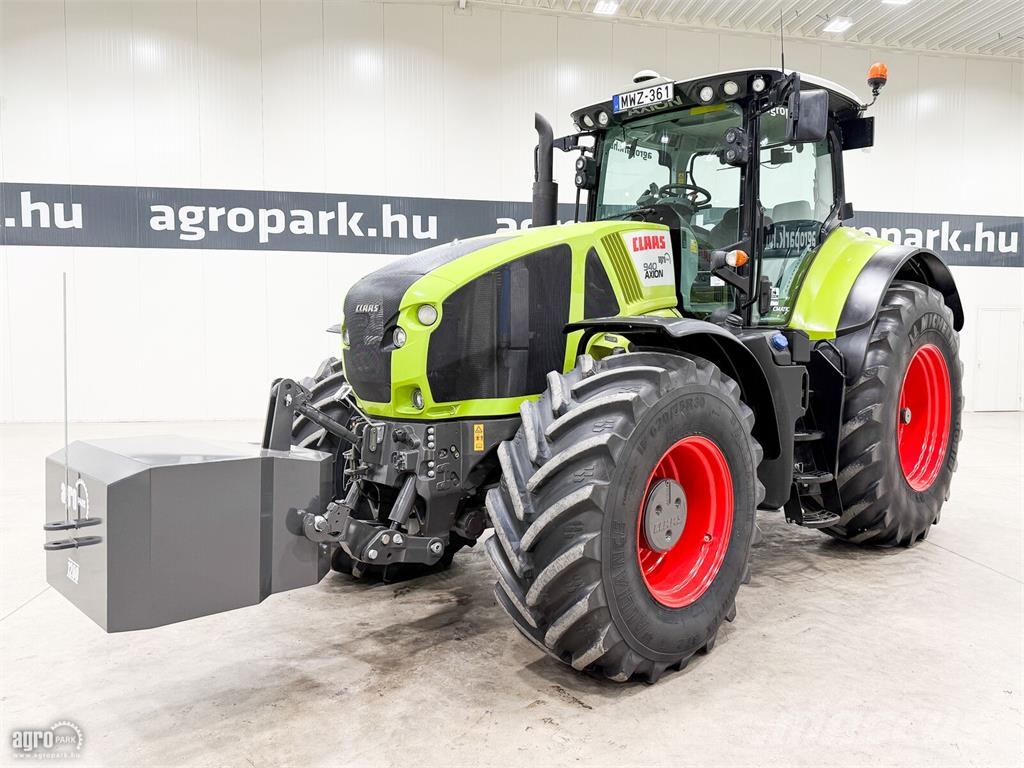CLAAS Axion 940 CEBIS CMATIC 50 km/h, rugózott híd, rugó Трактори