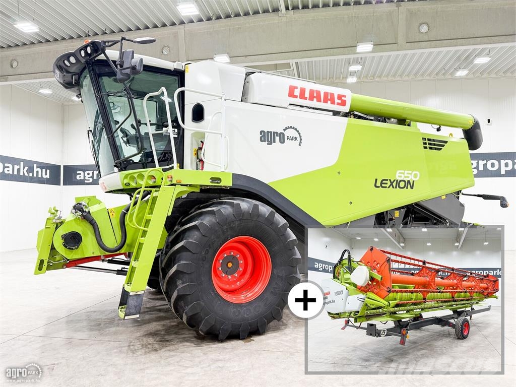 CLAAS Lexion 650 6 ládás, 6,8 m V680 vágóasztal, szállít Kombinované zberacie stroje