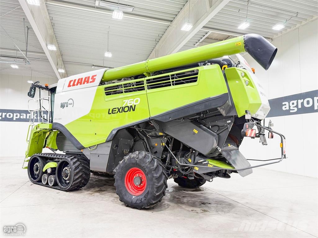 CLAAS Lexion 760TT 10,5 m V1050 asztal, szállítókocsi, r Cosechadoras combinadas