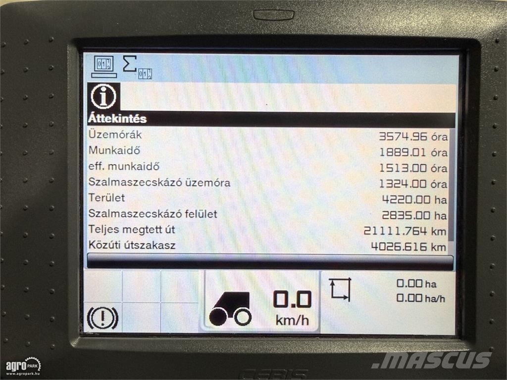 CLAAS Tucano 570 4WD APS Hybrid rotoros, 6,6 m V660 vágó Kombinované zberacie stroje