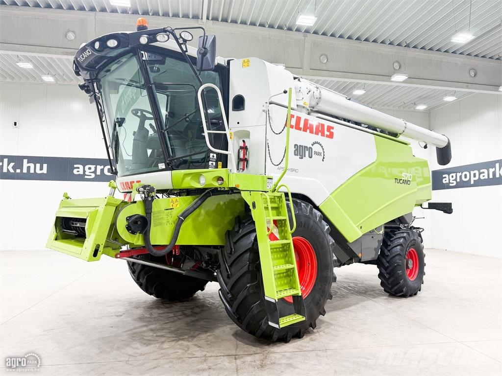 CLAAS Tucano 570 4WD APS Hybrid rotoros, 6,6 m V660 vágó Kombinované zberacie stroje
