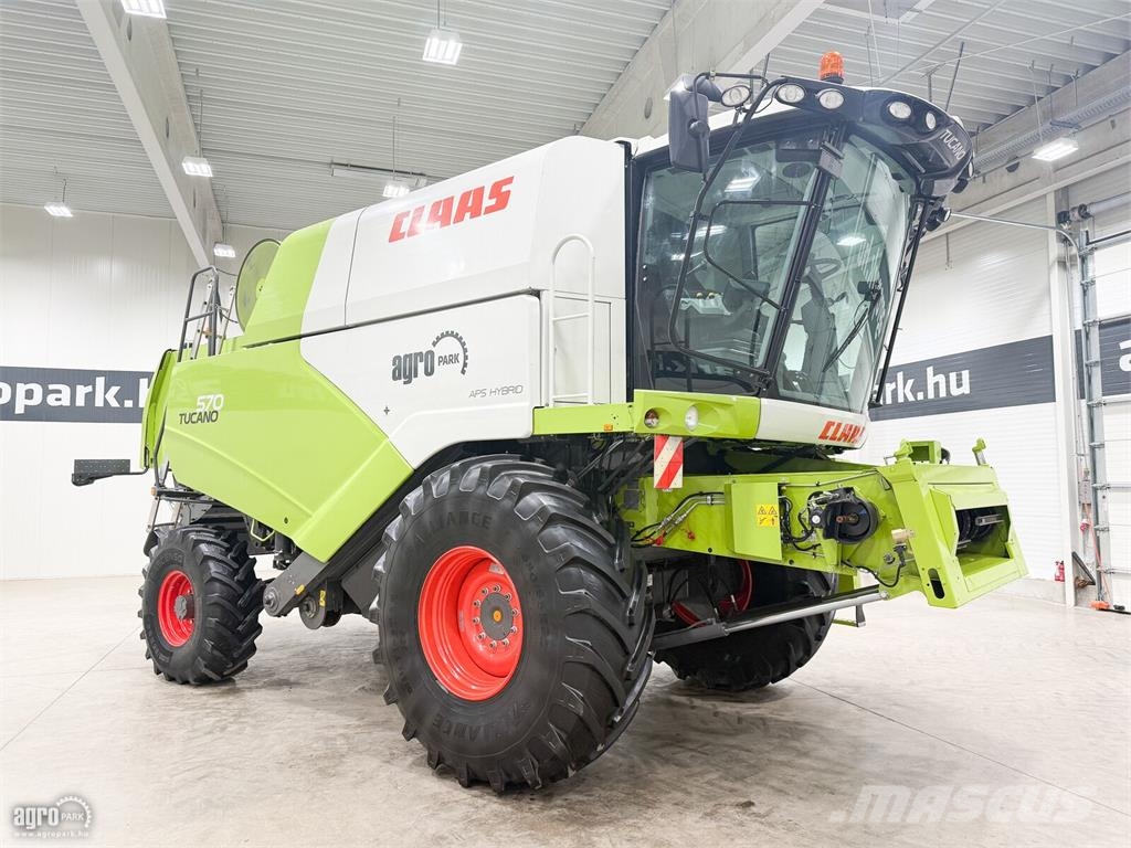 CLAAS Tucano 570 4WD APS Hybrid rotoros, 6,6 m V660 vágó Kombinované zberacie stroje