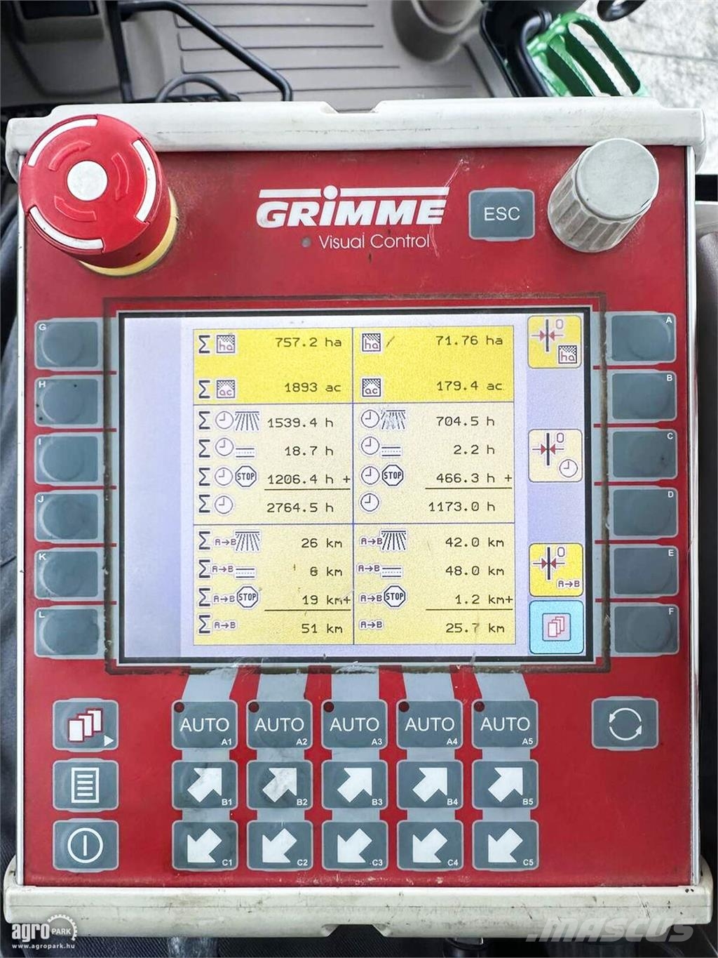 Grimme SE 150-60 vontatott burgonya betakarítógép, 757 he Πατατοεξαγωγέας