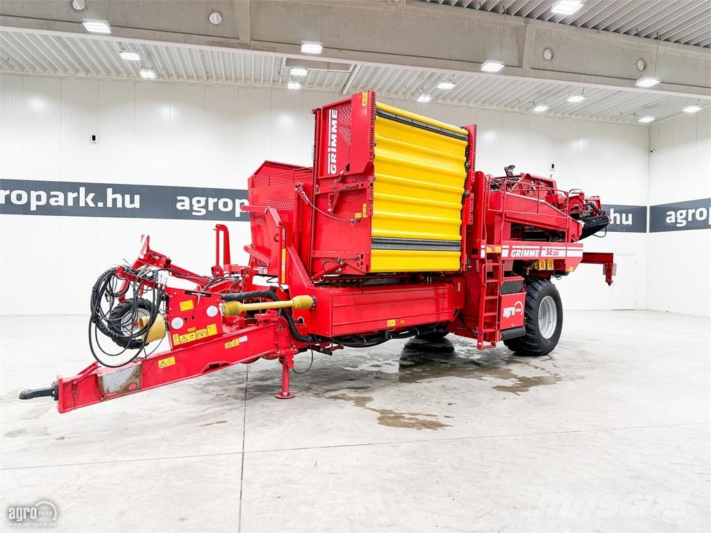Grimme SE 260 vontatott burgonya betakarítógép, C50 monit حفارات وحصادات البطاطس