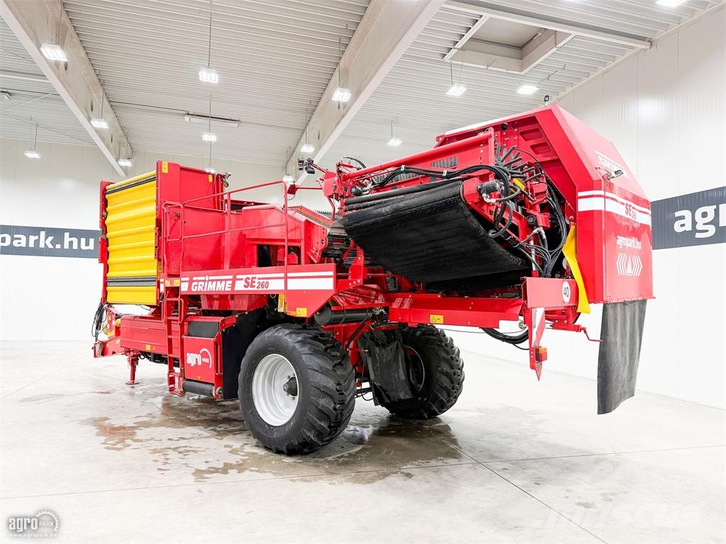 Grimme SE 260 vontatott burgonya betakarítógép, C50 monit حفارات وحصادات البطاطس