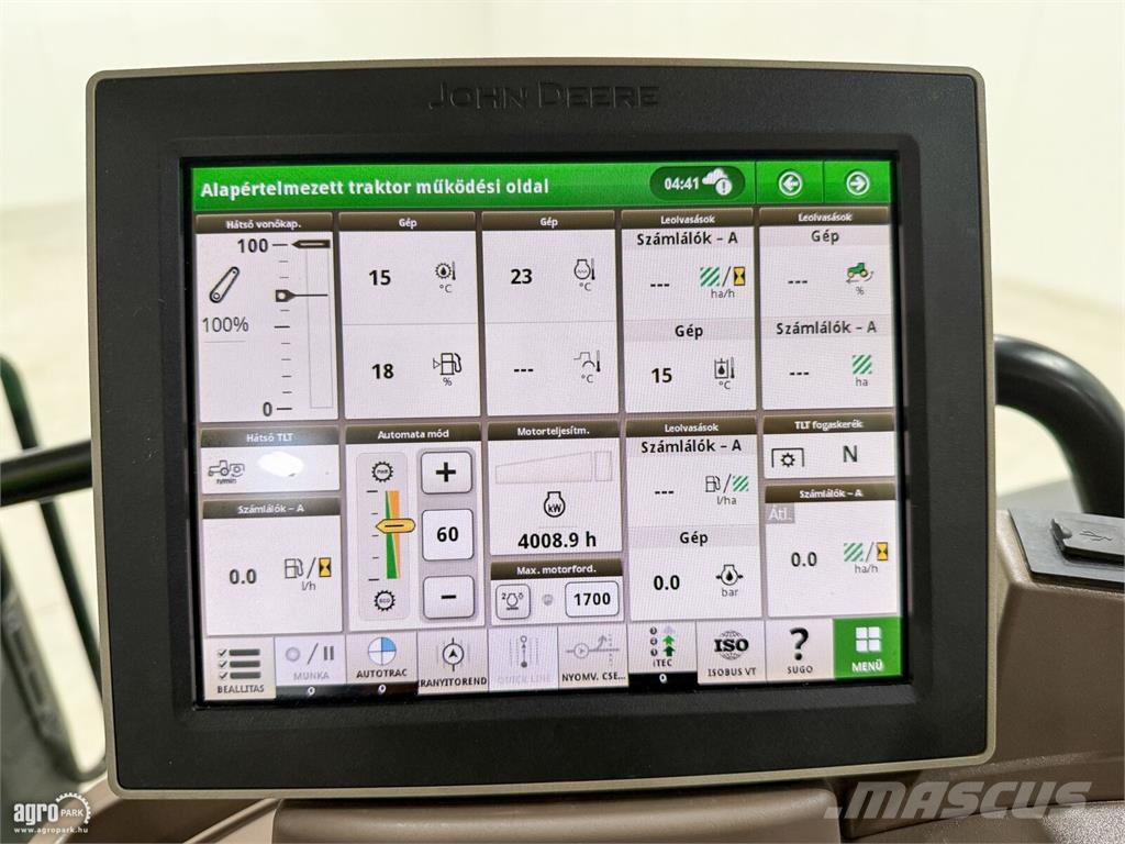 John Deere 6145R AutoQuad Plus 20/20 40 km/h váltó, rugózott Трактора