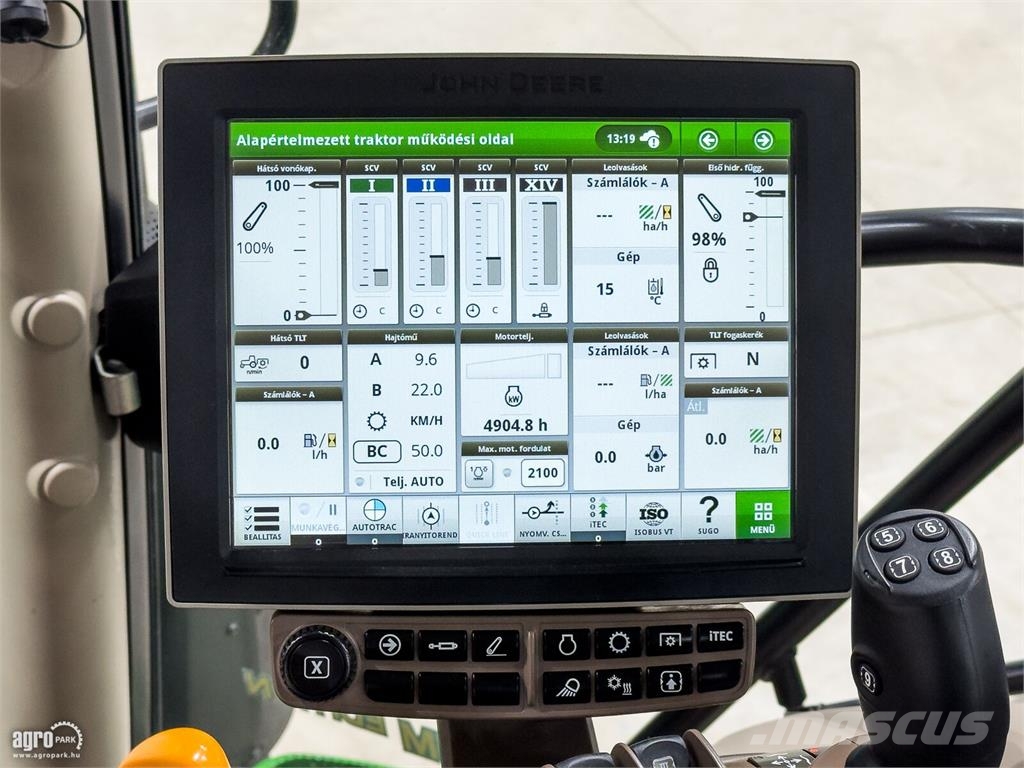 John Deere 6155R DirectDrive 24/24 50km/h váltó, rugózott híd Tractoren