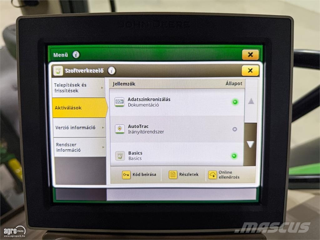John Deere 6155R DirectDrive 24/24 50km/h váltó, rugózott híd Traktoriai