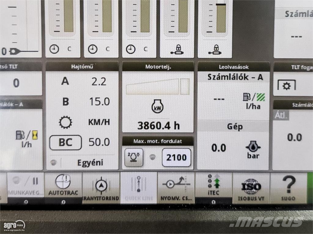 John Deere 6155R traktor, DirectDrive 50 km/h, rugózott híd,  Tractores