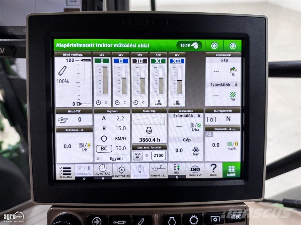John Deere 6155R traktor, DirectDrive 50 km/h, rugózott híd,  Tractores