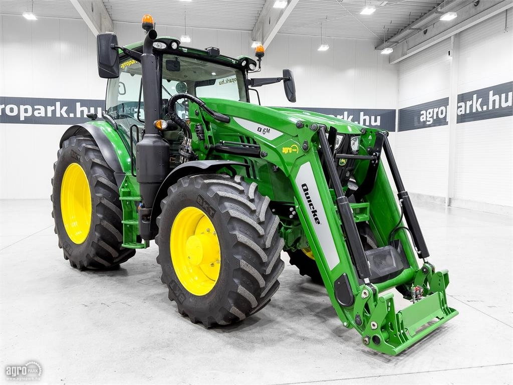 John Deere 6155R traktor, DirectDrive 50 km/h, rugózott híd,  Tractores