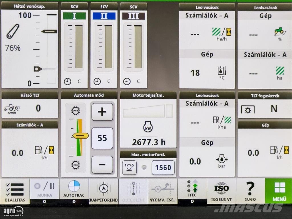 John Deere 6175R AutoQuad Plus 20/20 50 km/h váltó, rugózott Traktorit
