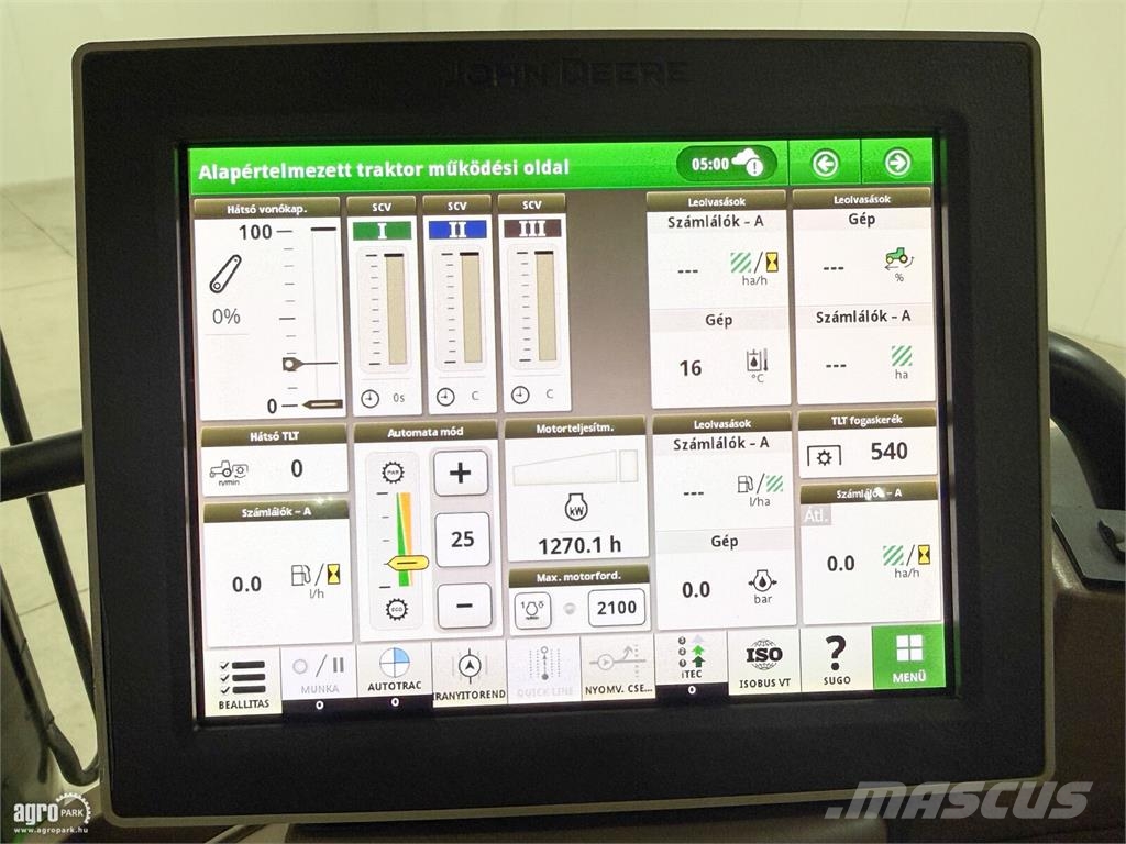 John Deere 6215R AutoQuad Plus 20/20 50 km/h váltó, rugózott  Traktori