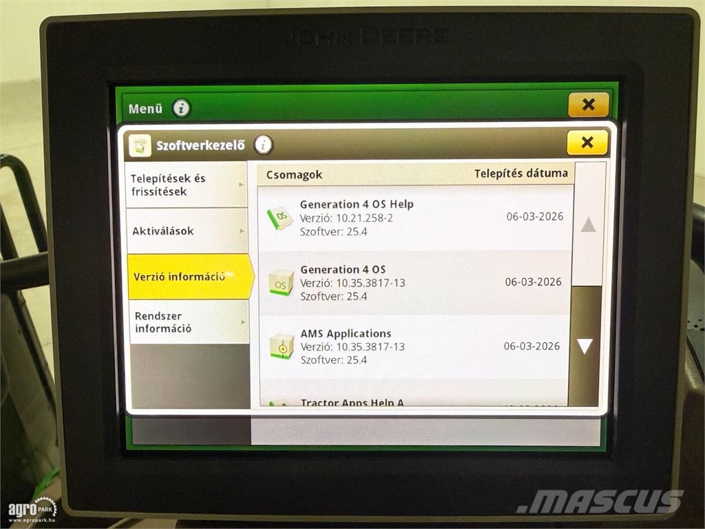 John Deere 6215R AutoQuad Plus 20/20 50 km/h váltó, rugózott  Traktori
