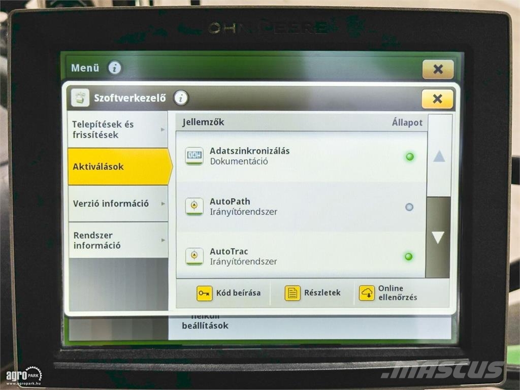 John Deere 6215R DirectDrive Eco 24/24 50 km/h váltó, rugózot Traktori