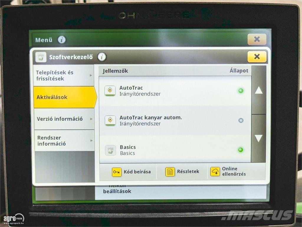 John Deere 6215R DirectDrive Eco 24/24 50 km/h váltó, rugózot Traktori