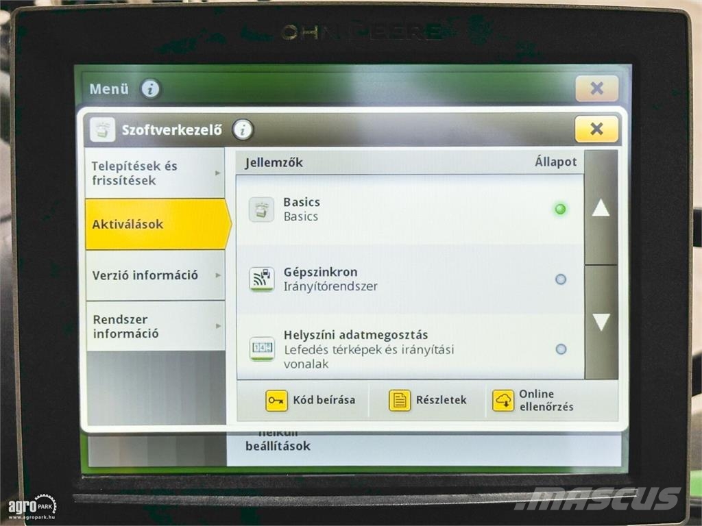 John Deere 6215R DirectDrive Eco 24/24 50 km/h váltó, rugózot Traktori