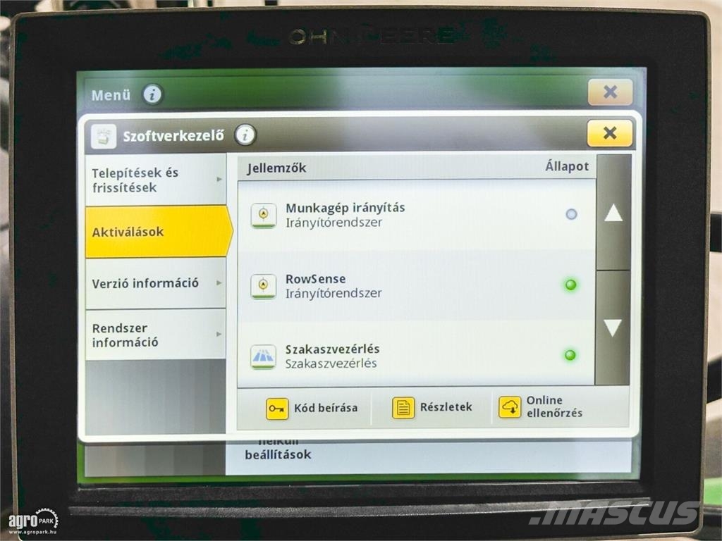 John Deere 6215R DirectDrive Eco 24/24 50 km/h váltó, rugózot Traktori