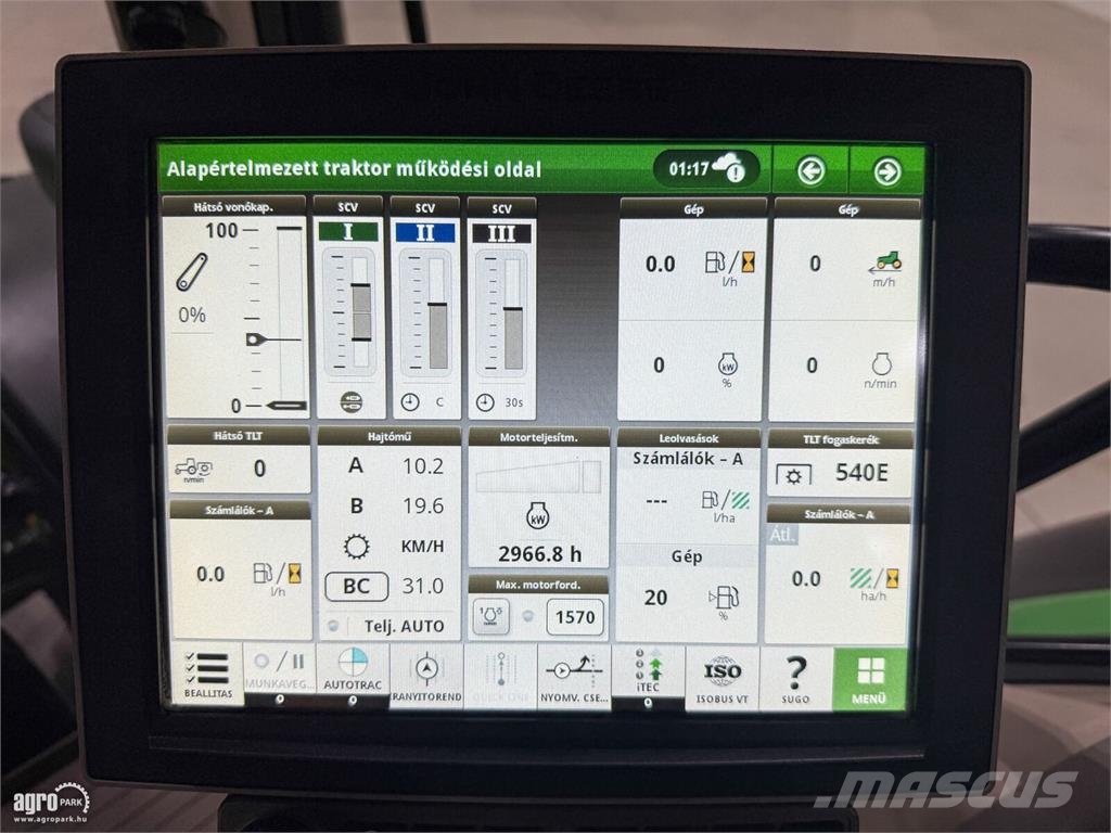 John Deere 6215R DirectDrive Eco 24/24 40 km/h, rugózott híd, Traktory