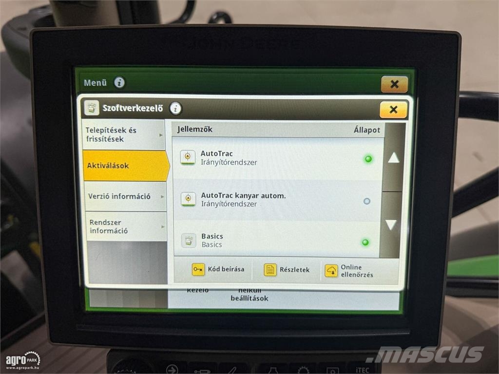 John Deere 6215R DirectDrive Eco 24/24 40 km/h, rugózott híd, Traktory