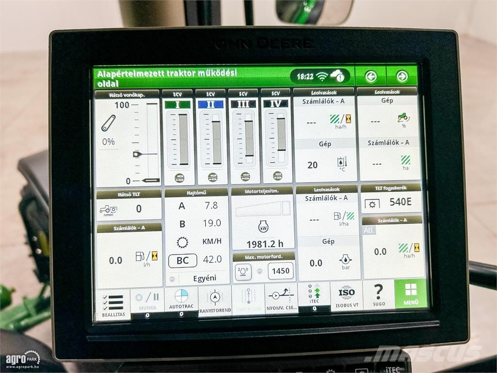 John Deere 6215R DirectDrive Eco 24/24 50 km/h váltó, rugózot Traktori