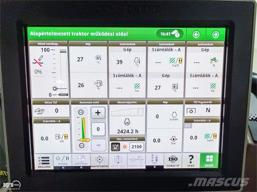 John Deere 6215R traktor, AutoQuad 50 km/h, full RTK, TLS, fü Traktori