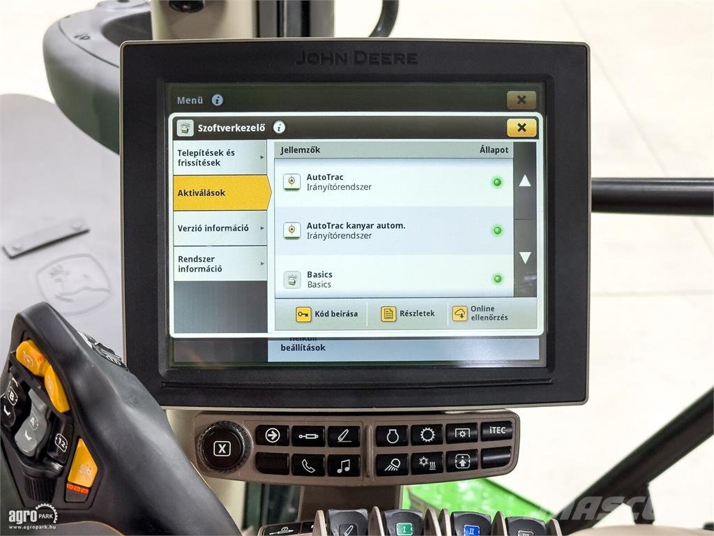 John Deere 6250R AutoPowr IVT 50 km/h, rugózott híd, rugózott Traktori