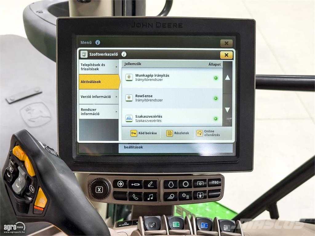 John Deere 6250R AutoPowr IVT 50 km/h, rugózott híd, rugózott Traktori