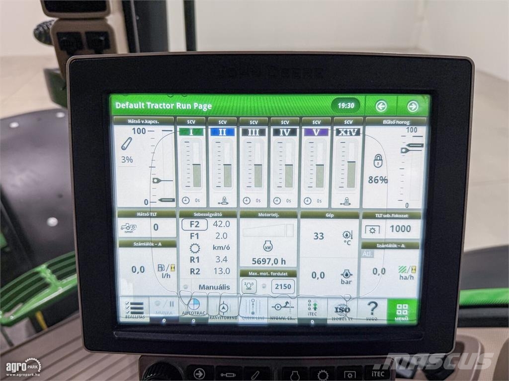 John Deere 7230R e23 Powershift 40 km/h, rugózott híd, Active الجرارات