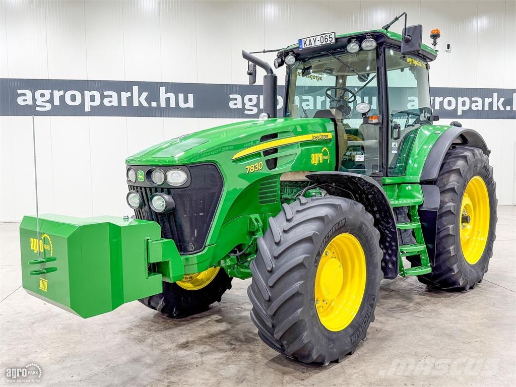 John Deere 7830 AutoQuad Eco 20/20 40 km/h váltó, TLS rugózot Traktoriai