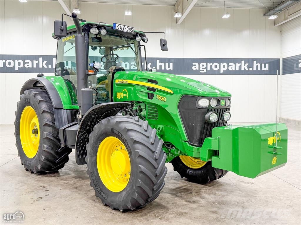 John Deere 7830 AutoQuad Eco 20/20 40 km/h váltó, TLS rugózot Traktoriai