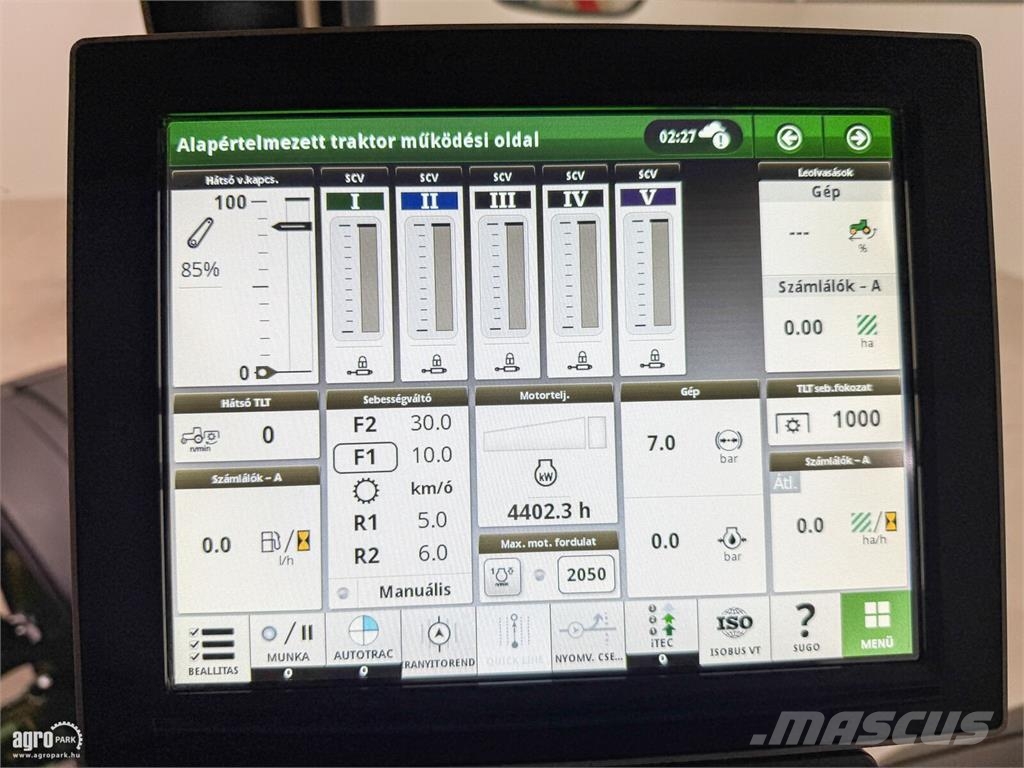 John Deere 8400R e23 Powershift 50 km/h váltó, rugózott híd, Трактора