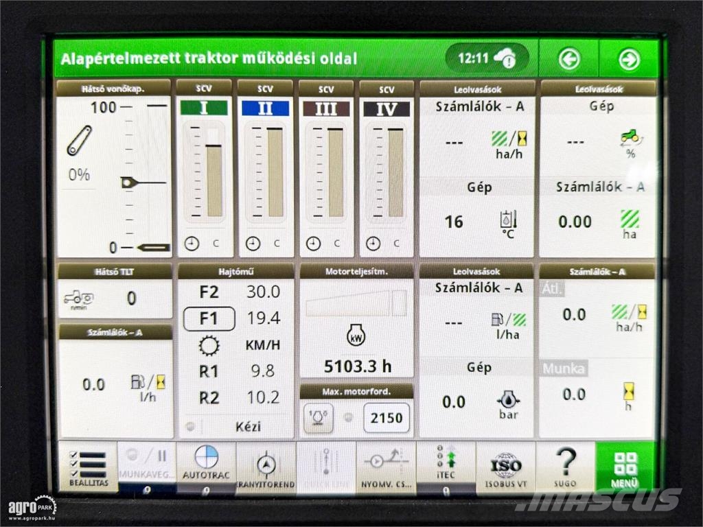 John Deere 8R 280 e23 Powershift 50 km/h váltó, rugózott híd, Traktoren