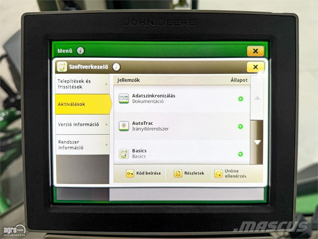 John Deere 8R 280 e23 Powershift 50 km/h váltó, rugózott híd, Traktoren