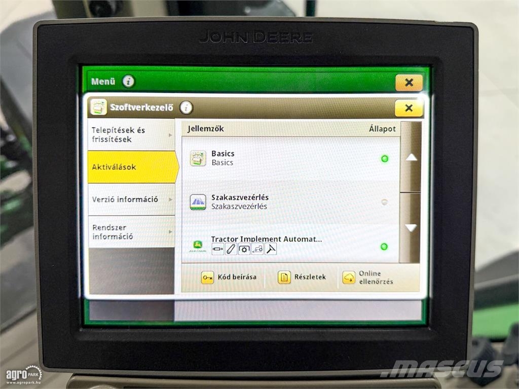John Deere 8R 280 e23 Powershift 50 km/h váltó, rugózott híd, Traktoren