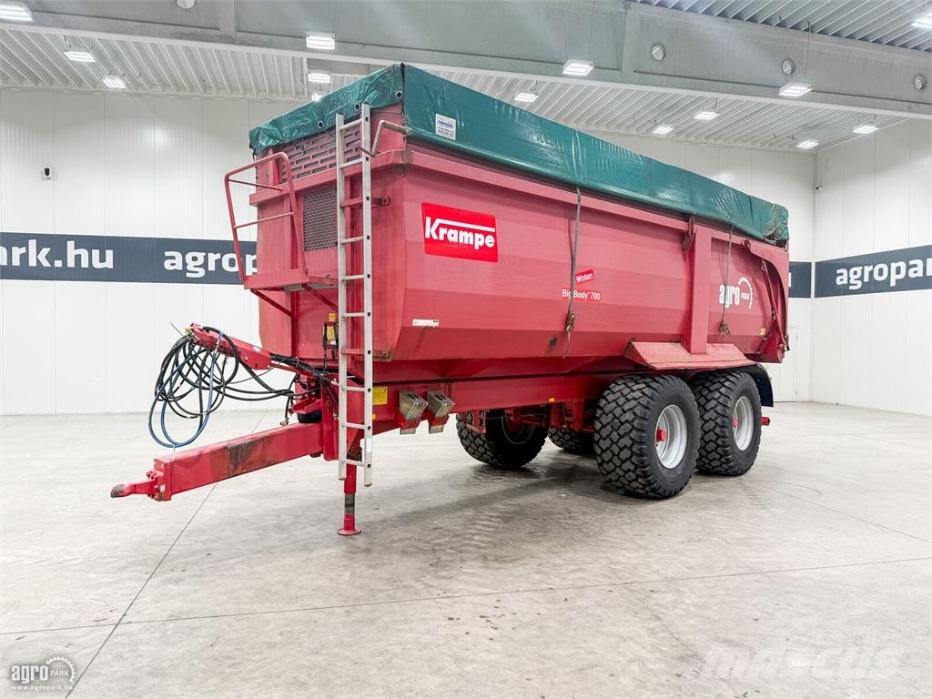 Krampe BigBody 700 22 tonna teherbírás, 32,8 m3, 2 tengel Bañeras