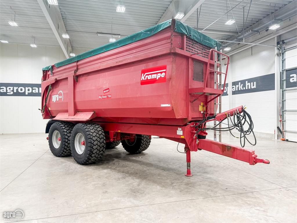 Krampe BigBody 700 22 tonna teherbírás, 32,8 m3, 2 tengel Bañeras