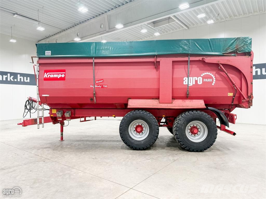 Krampe BigBody 700 22 tonna teherbírás, 32,8 m3, 2 tengel Bañeras