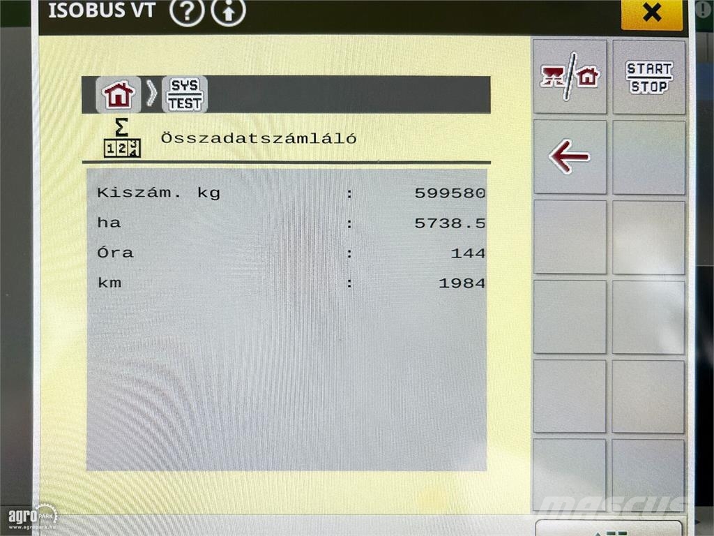 Kuhn Axis 40.2 M-EMC 3.200 literes műtrágyaszóró, EMC m Mineralgödselspridare