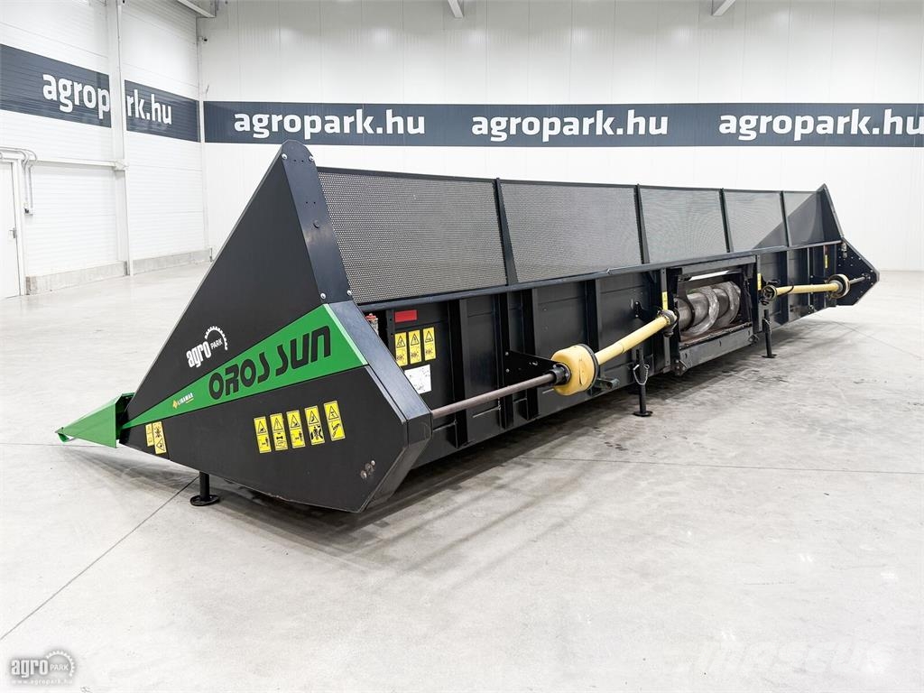 Oros Sun 12R 12 soros napraforgó vágóasztal, John Deere رؤوس الحصادات الدراسات