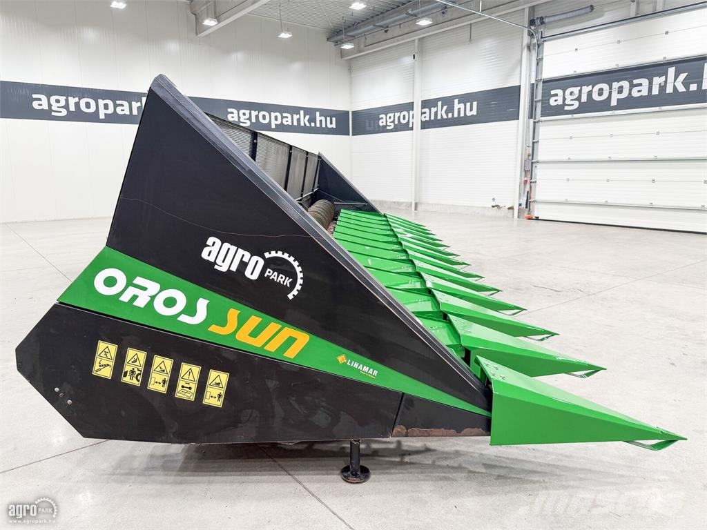 Oros Sun 12R 12 soros napraforgó vágóasztal, John Deere رؤوس الحصادات الدراسات