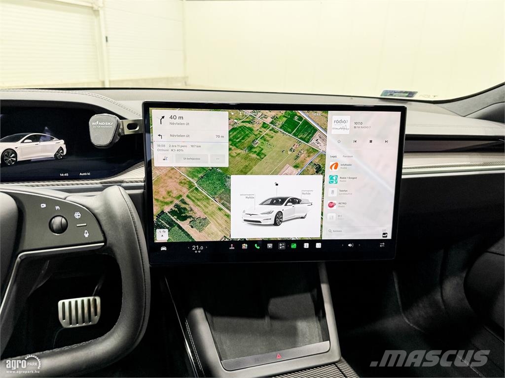 Tesla Model S Plaid sérülésmentes, gyári garanciás, 1020 Автомобілі