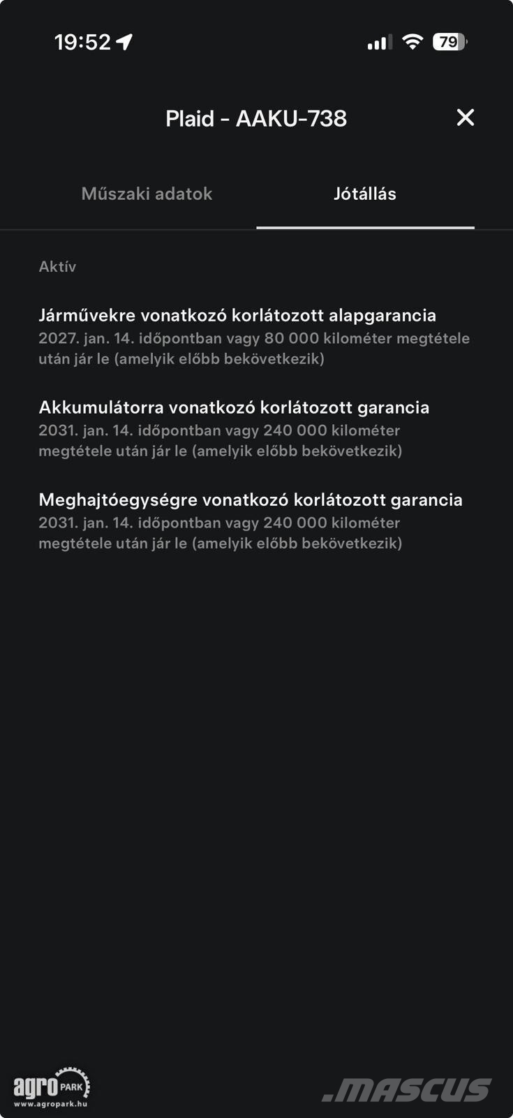 Tesla Model S Plaid sérülésmentes, gyári garanciás, 1020 Автомобілі