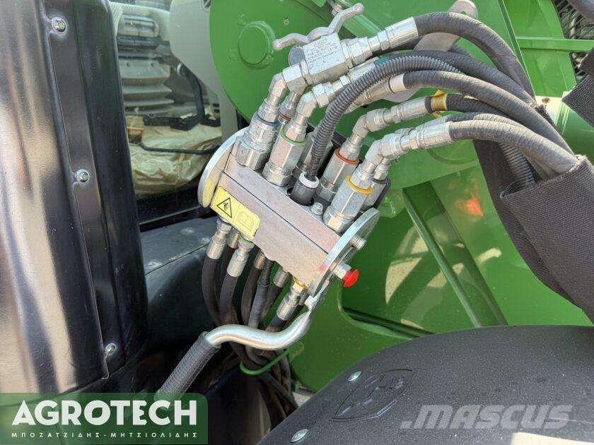 John Deere 6120R + 643R الجرارات