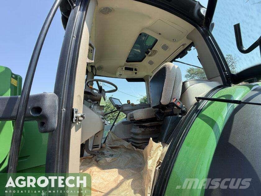 John Deere 6120R + 643R الجرارات